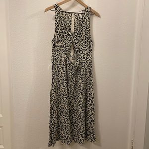 Like New Cheetah Print Dress Midi Leith Brand